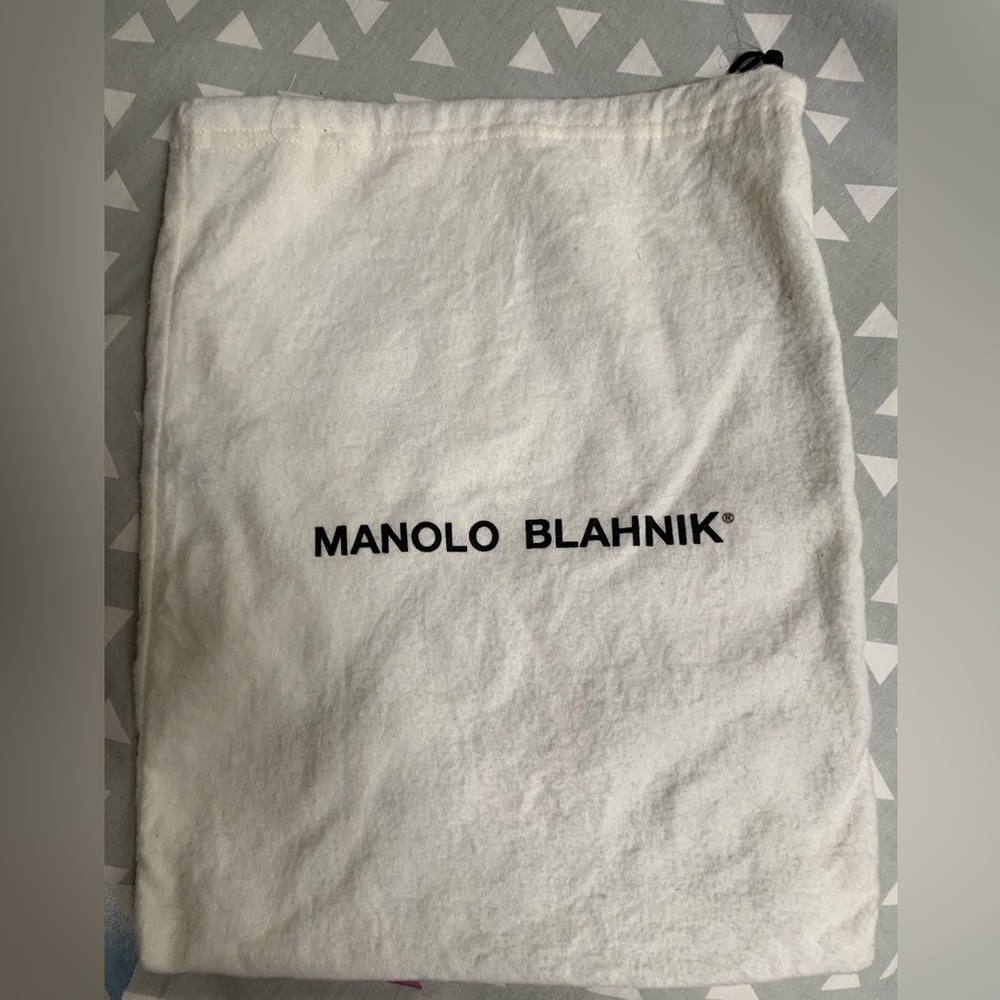 Manolo Blahnik White Dust Bag
